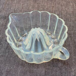 Vintage Opalescent Citrus Reamer — H.C. Fry “Pearl Glass,” c. 1920s